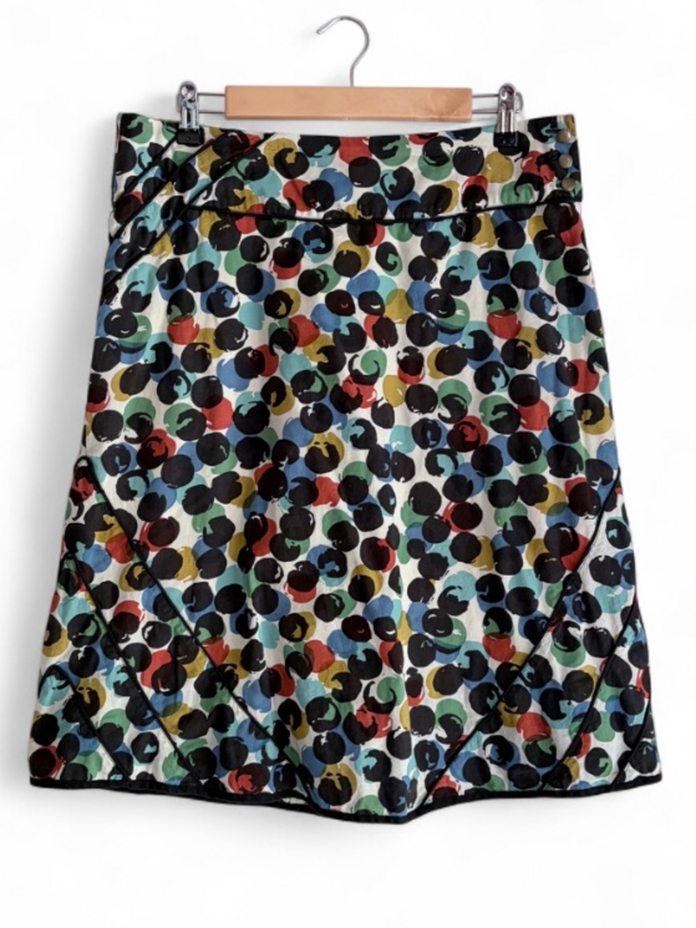 Edme & Esyllte 100% Cotton Dot Print A Line Skirt Size 8
